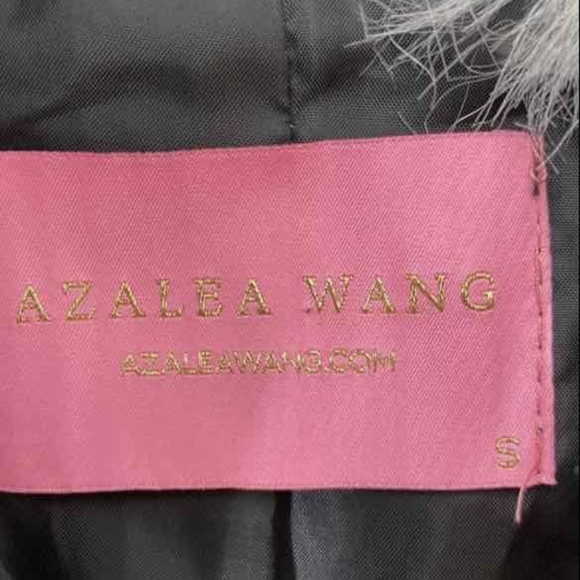 Azalea Wang Black and White checkerboard Formula Faux Fur Jacket. Size s - Picture 9 of 9